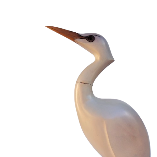 Feathers of Knysna carved and hand painted Egret Ltd Bird