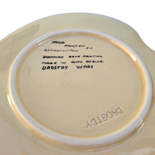 Drostdy Ware Ceramic Plate South African Bushman