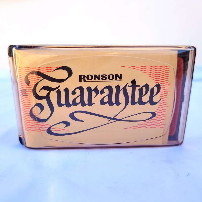 Ronson vintage gold metal Lighter 1988