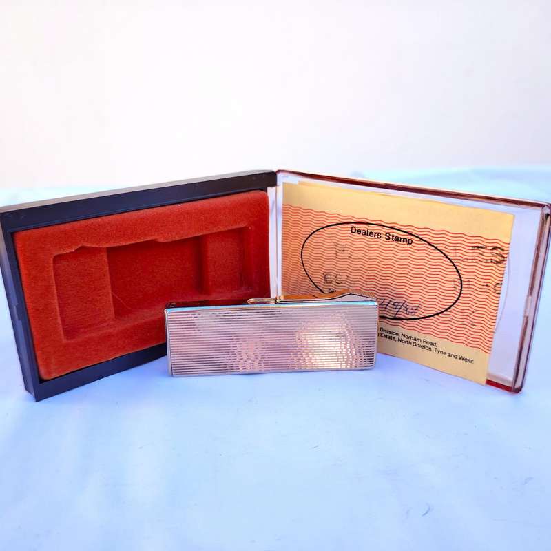 Ronson vintage gold metal Lighter 1988