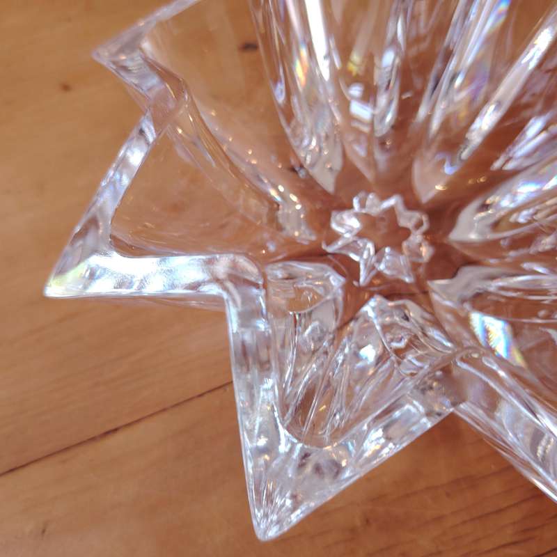 Cristal D'Arques Paris Star Lead Crystal Bowl Votive Candy Dish