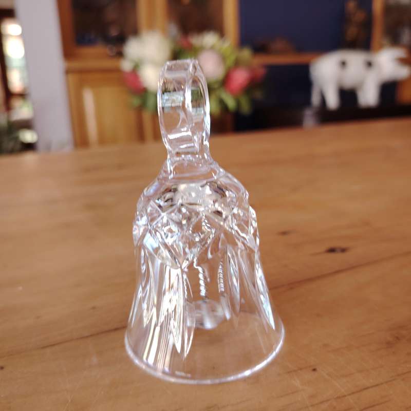 Beautiful Cut Glass Crystal Table Bell Maybe Waterford