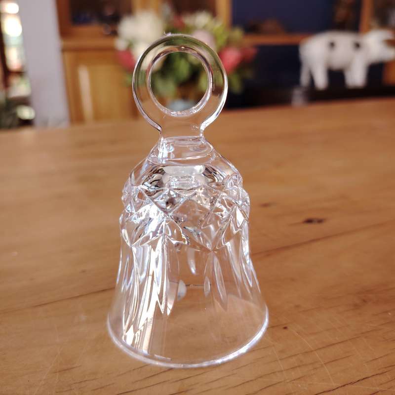 Beautiful Cut Glass Crystal Table Bell Maybe Waterford