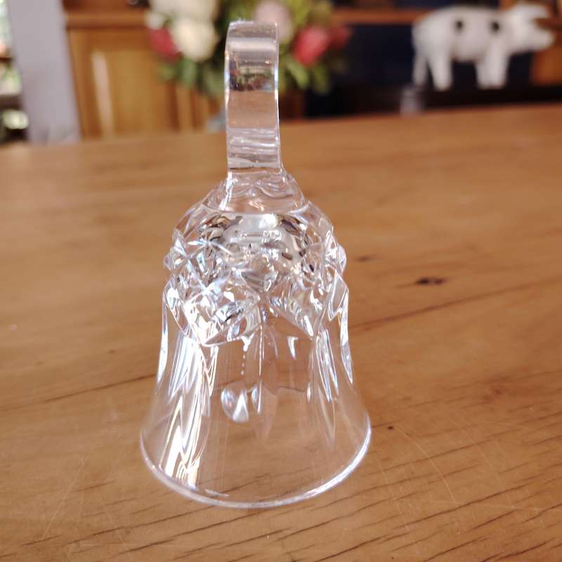 Beautiful Cut Glass Crystal Table Bell Maybe Waterford