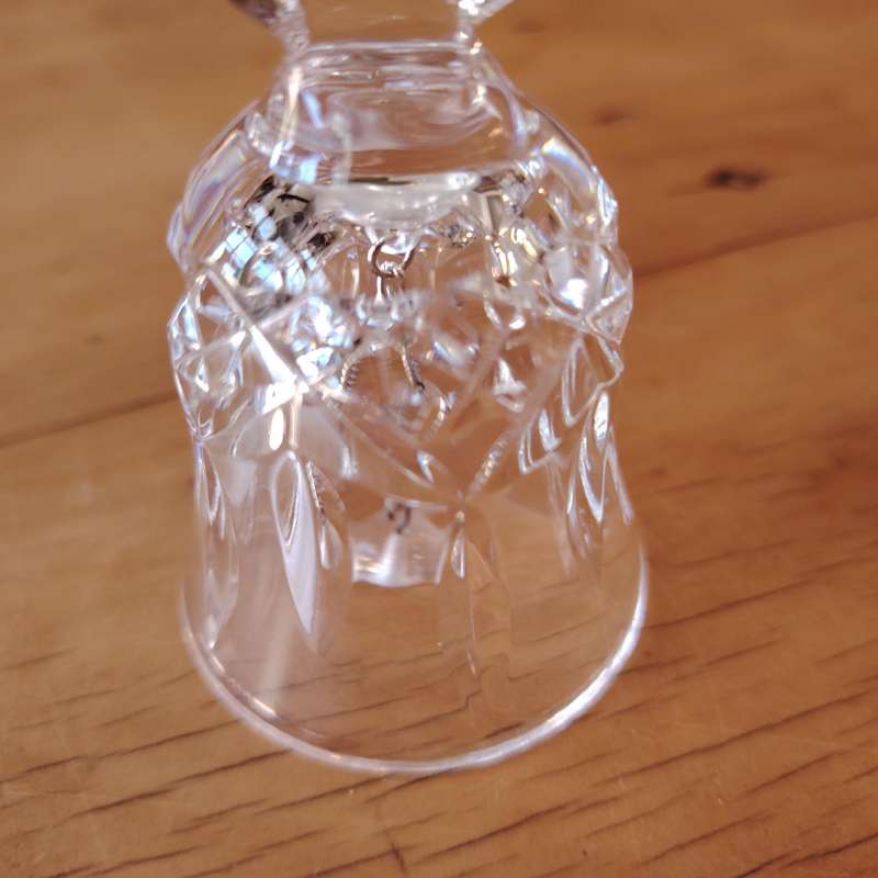 Beautiful Cut Glass Crystal Table Bell Maybe Waterford