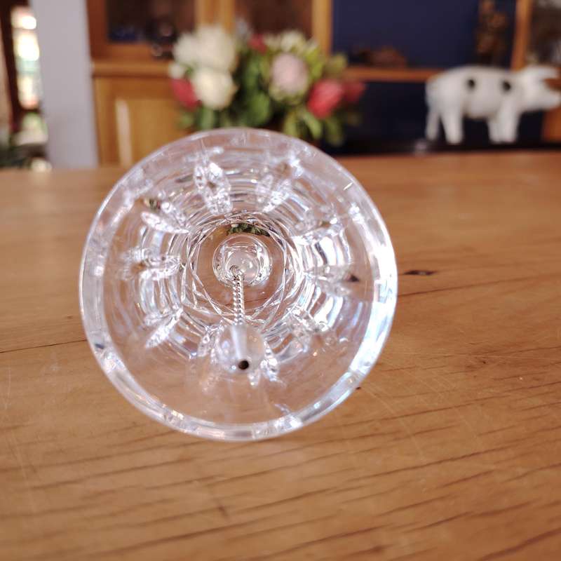 Beautiful Cut Glass Crystal Table Bell Maybe Waterford