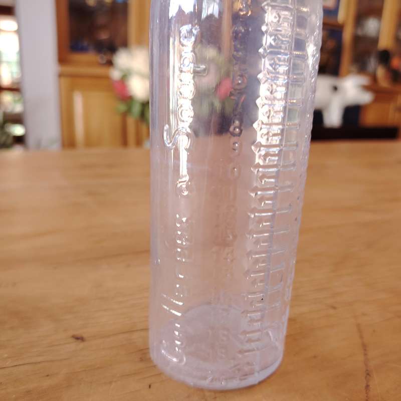 Vintage Glass graduated measuring bottle