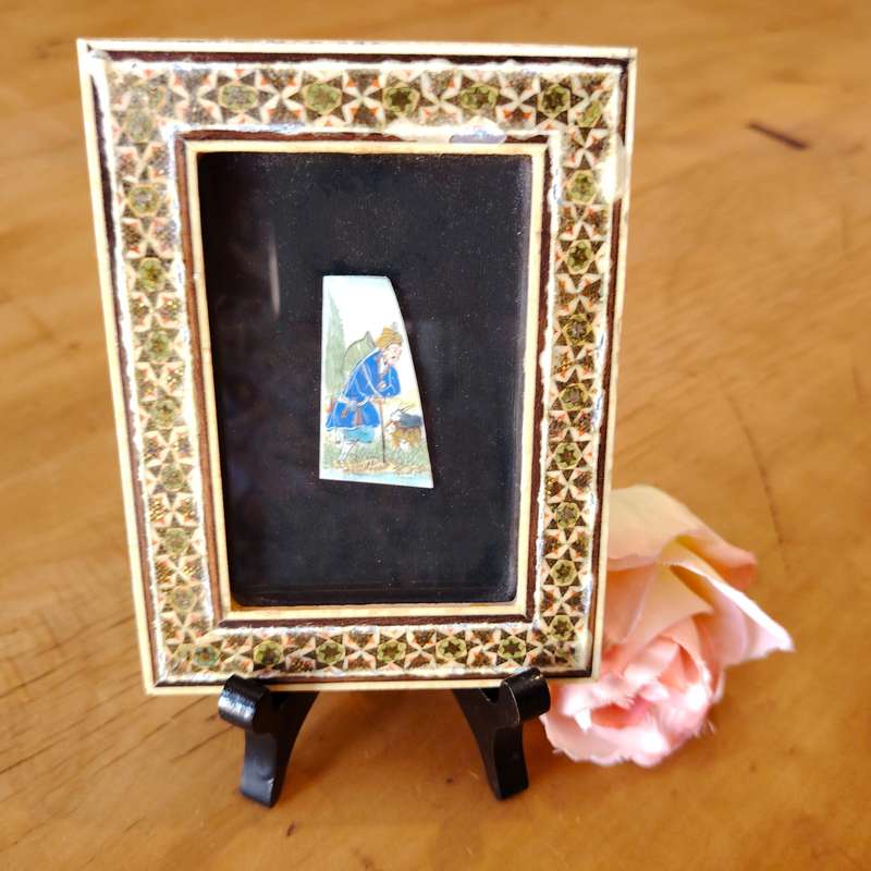 Persian Miniature work of art hand-painted by Iranian artist Hossein Fallahi