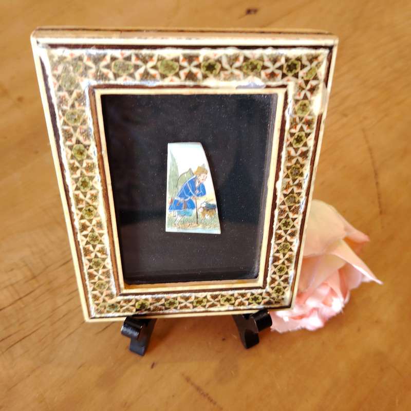 Persian Miniature work of art hand-painted by Iranian artist Hossein Fallahi