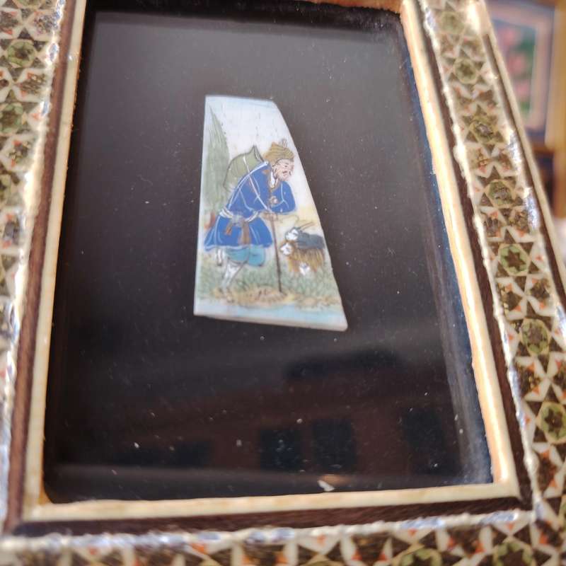 Persian Miniature work of art hand-painted by Iranian artist Hossein Fallahi