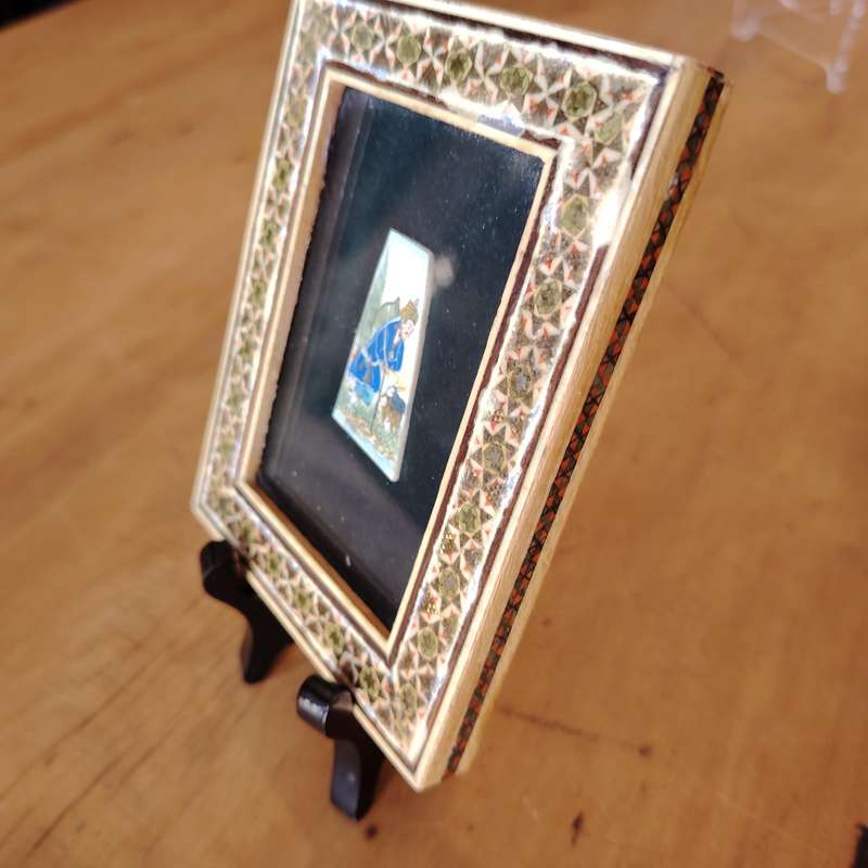 Persian Miniature work of art hand-painted by Iranian artist Hossein Fallahi