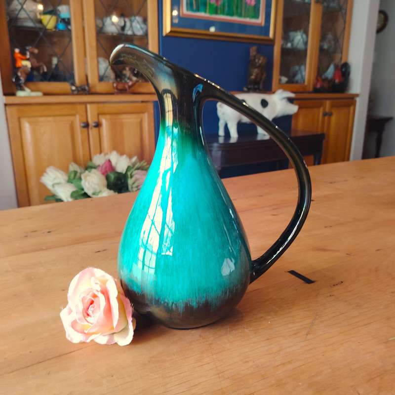 Blue Mountain Canada red clay pottery pitcher jug