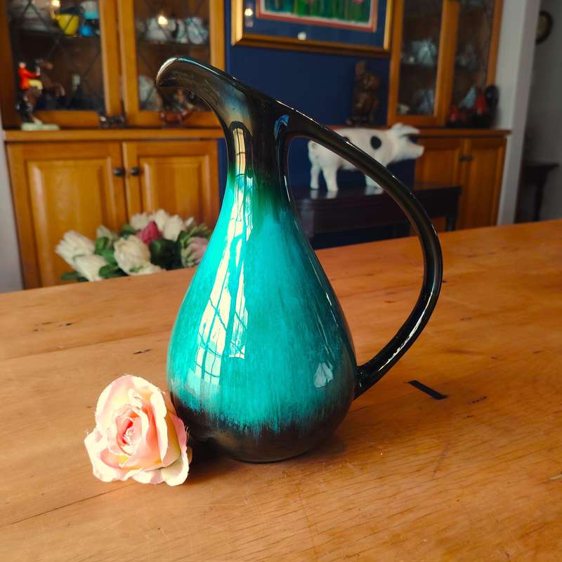 Blue Mountain Canada red clay pottery pitcher jug