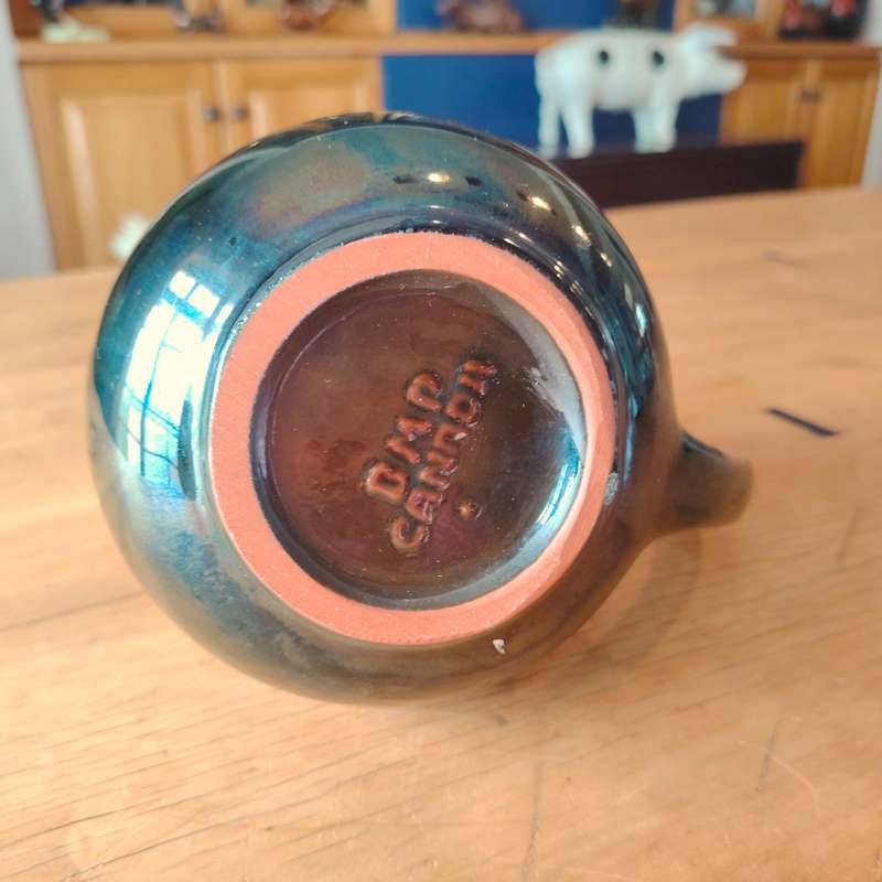 Blue Mountain Canada red clay pottery pitcher jug