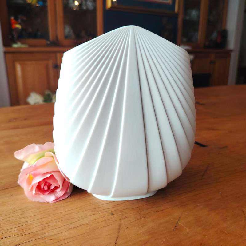 Rosenthal Porzellan Studio-Line Bisque Porcelain Op Art Vase by Max Fussl