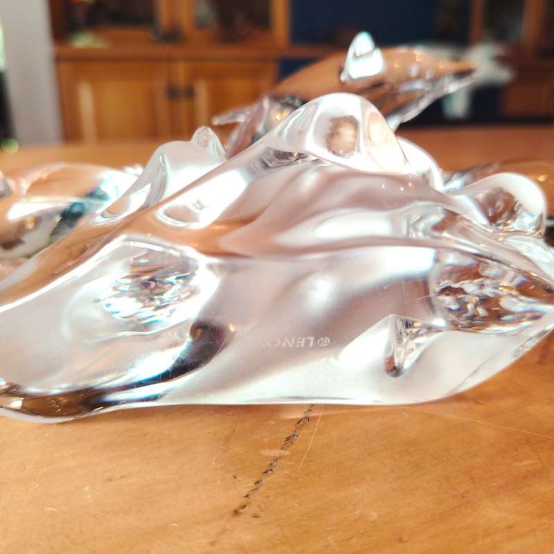 Lenox German Lead Crystal Trio of Light Dolphin Figurine