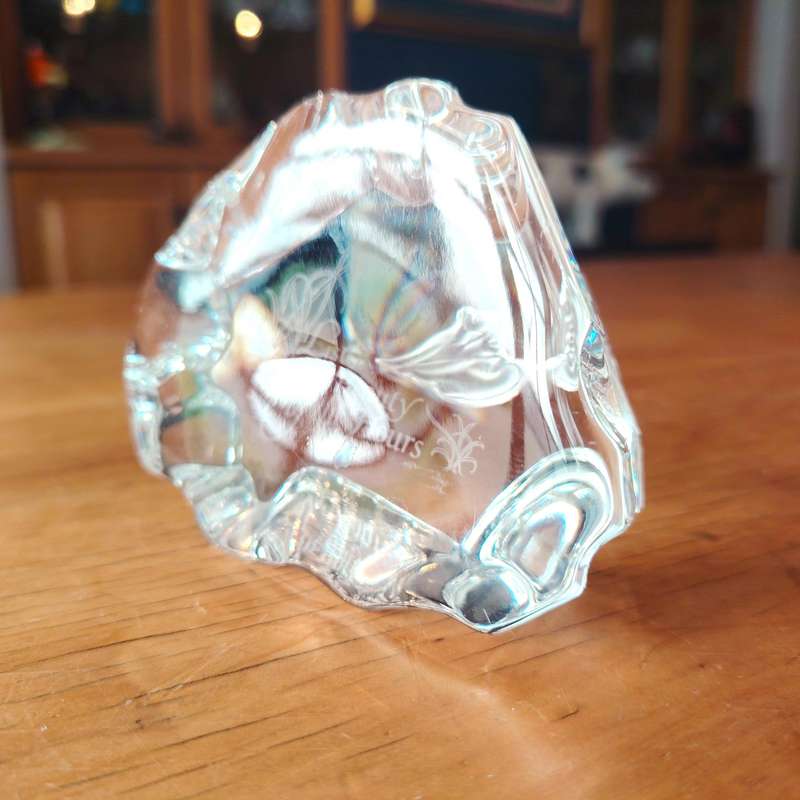 Cristal d'Arques France Lead Crystal Paperweight
