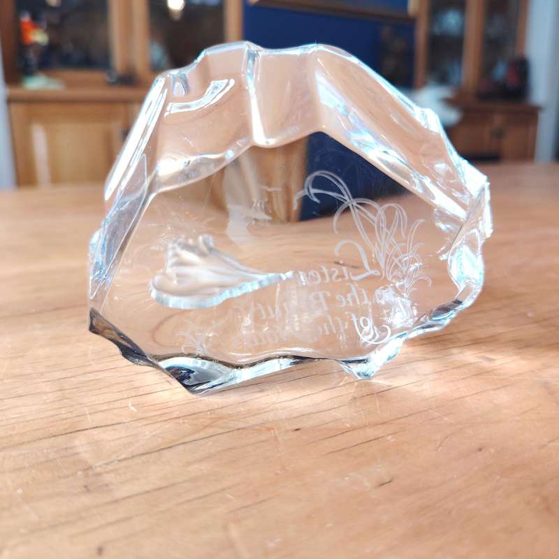 Cristal d'Arques France Lead Crystal Paperweight