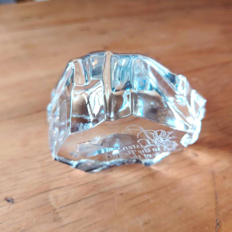 Cristal d'Arques France Lead Crystal Paperweight