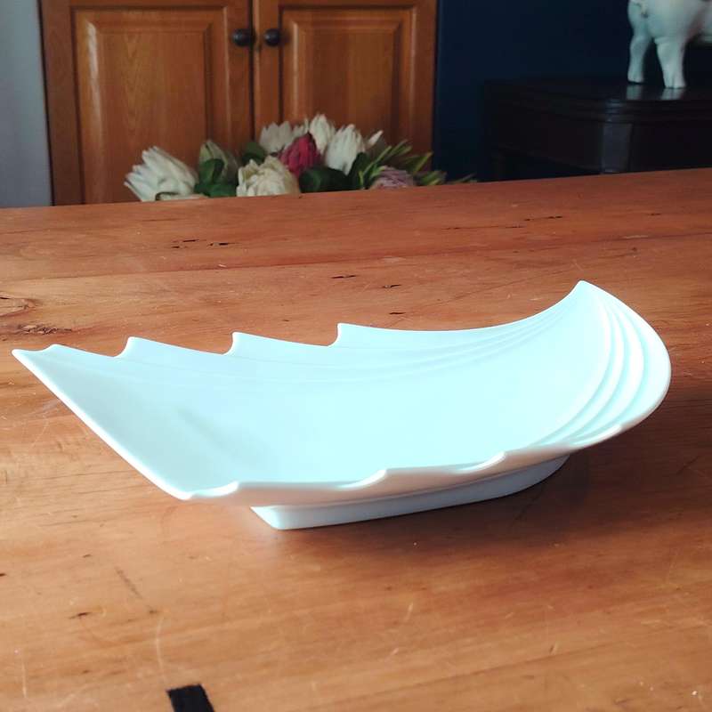 Rosenthal Porzellan Studio-Line Bisque Porcelain Op Art Plate by Max Fussl