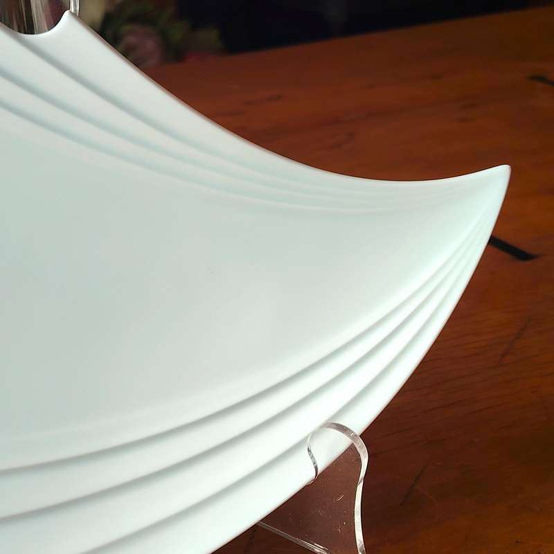 Rosenthal Porzellan Studio-Line Bisque Porcelain Op Art Plate by Max Fussl
