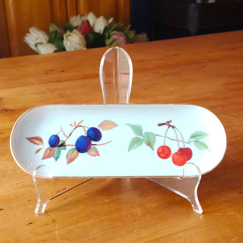 Royal Worcester Oval Dish Evesham Porcelain England