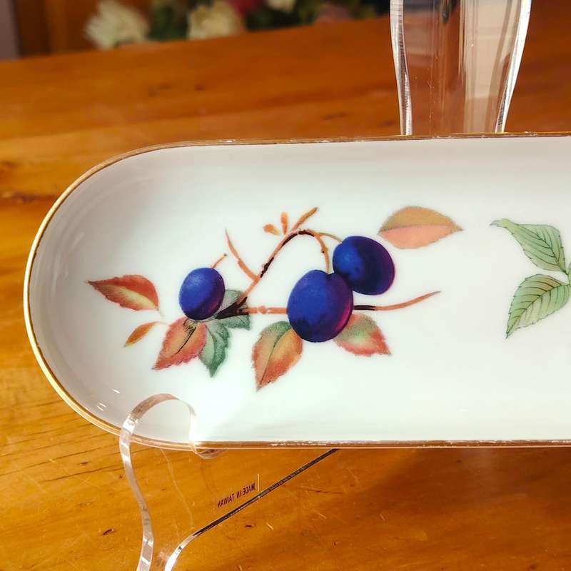 Royal Worcester Oval Dish Evesham Porcelain England