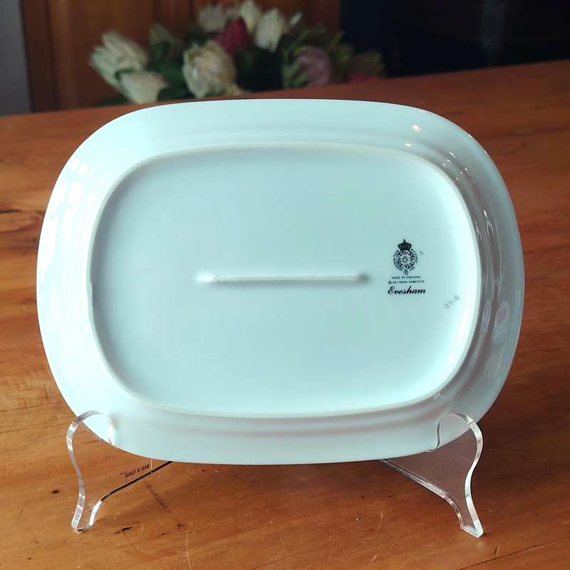 Royal Worcester Oval Dish Evesham Porcelain England