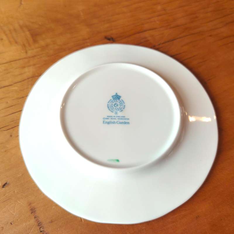 Royal Worcester Plate English Garden