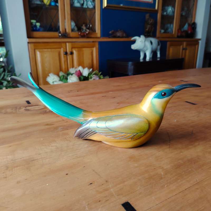 Feathers Gallery of Knysna carved and hand painted Female Swallowtail Bee-Eater Ltd Bird