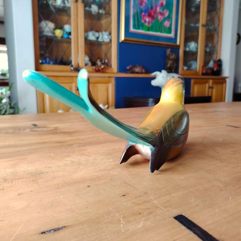 Feathers Gallery of Knysna carved and hand painted Female Swallowtail Bee-Eater Ltd Bird