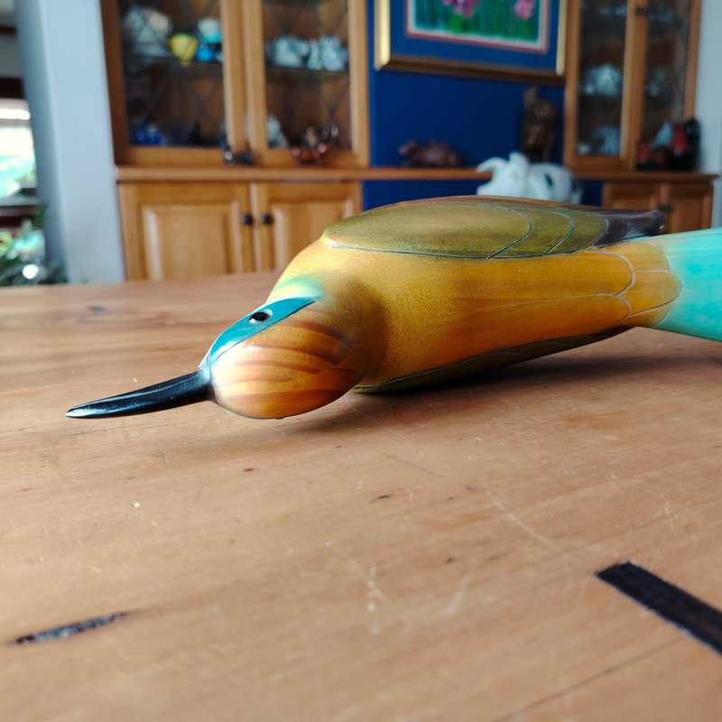 Feathers Gallery of Knysna carved and hand painted Female Swallowtail Bee-Eater Ltd Bird