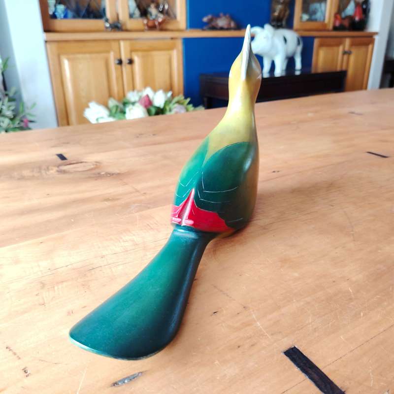 Feathers of Knysna Gallery carved and hand painted Knysna Lourie 359/975