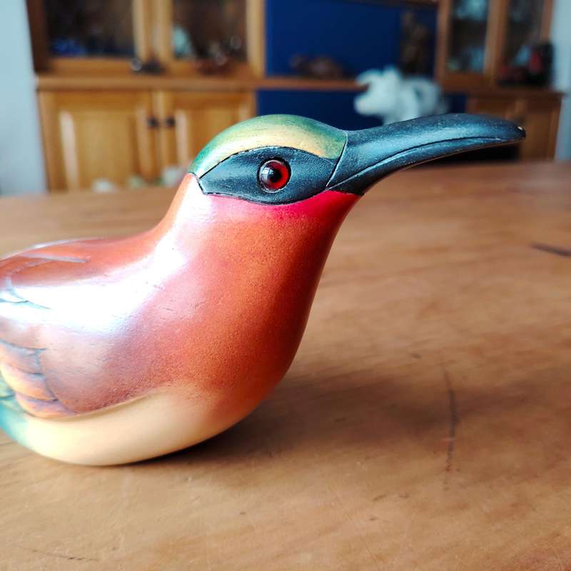 Feathers Gallery of Knysna carved and hand painted Male Carmine Bee Eater Ltd Bird