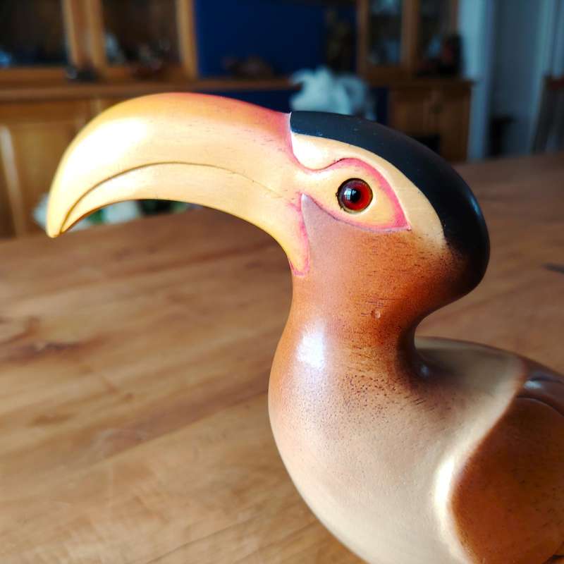 Feathers Gallery of Knysna carved and hand painted Yellowbilled Hornbill Ltd Bird