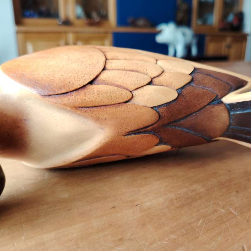 Feathers Gallery of Knysna carved and hand painted Yellowbilled Hornbill Ltd Bird