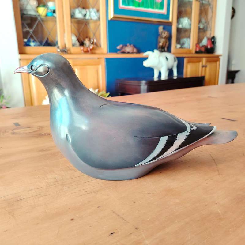 Feathers of Knysna carved and hand painted Feral Pigeon Turtledove 61/975