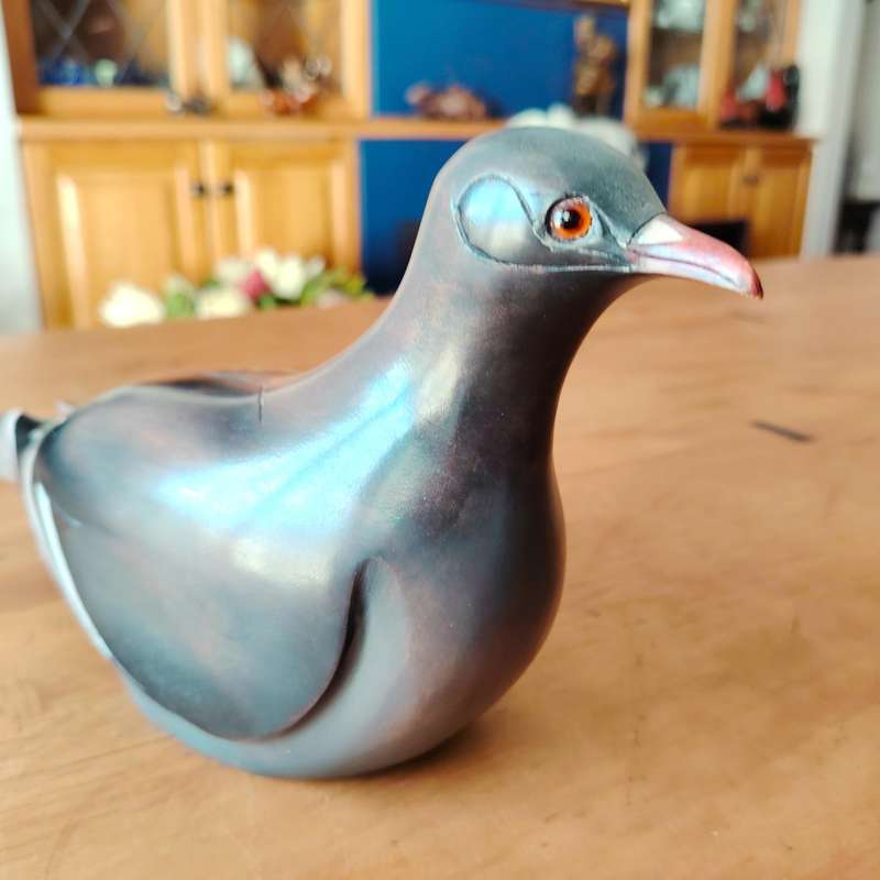 Feathers of Knysna carved and hand painted Feral Pigeon Turtledove 61/975