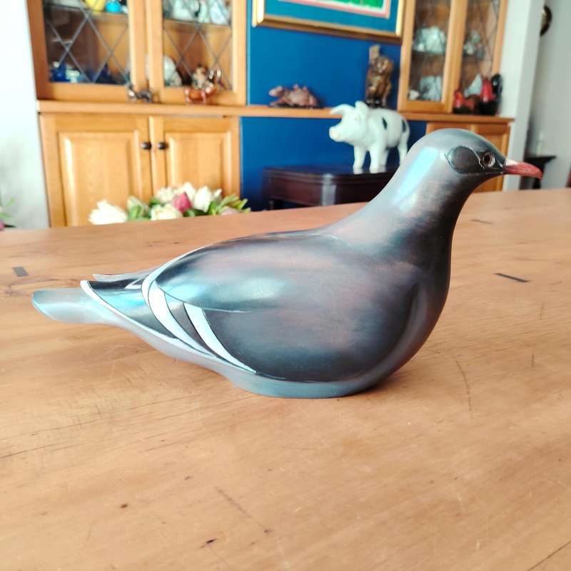 Feathers of Knysna carved and hand painted Feral Pigeon Turtledove 61/975