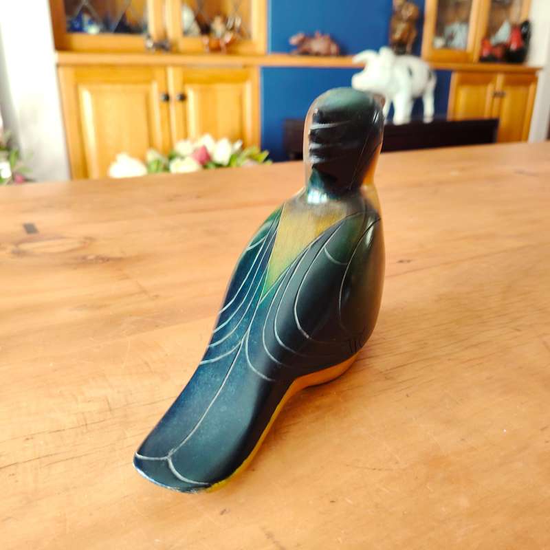 Feathers of Knysna Gallery carved and hand painted Sacred Kingfisher