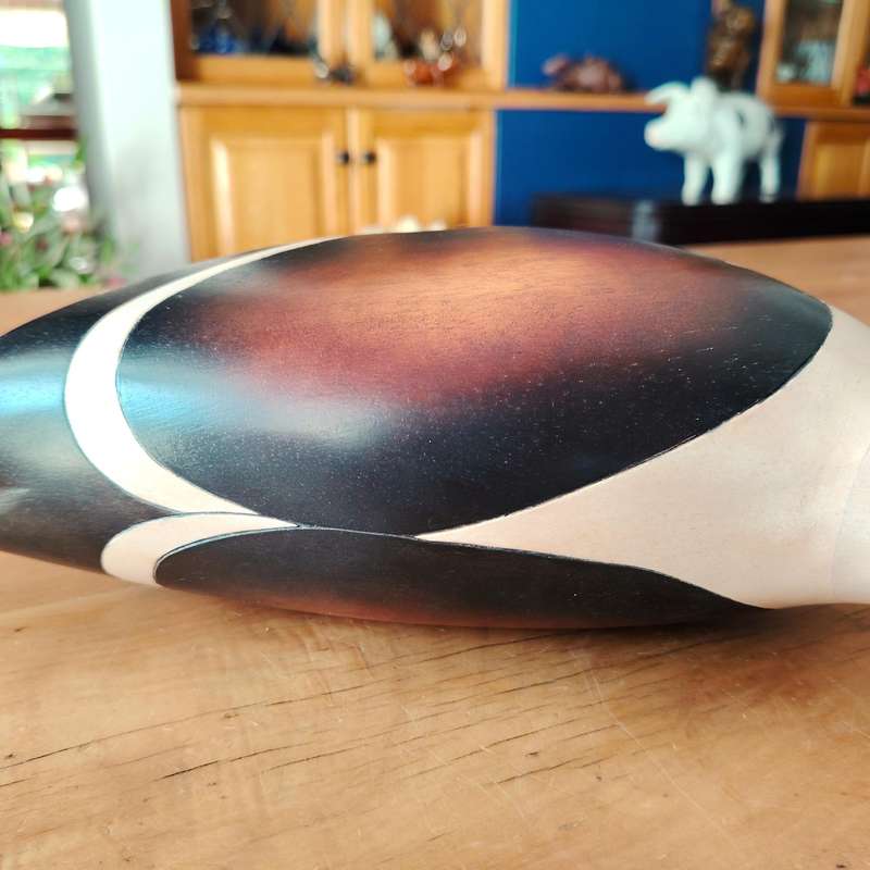 Feathers of Knysna carved and hand painted Large Male Lesser Black Backed Gull