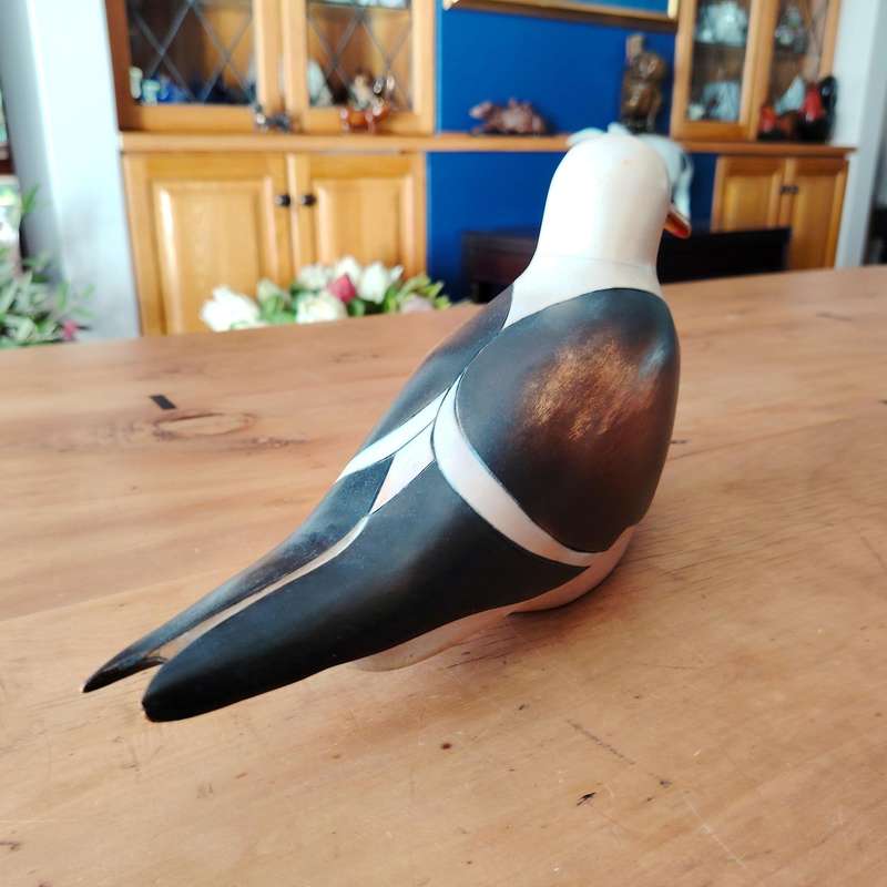 Feathers of Knysna carved and hand painted Large Female Lesser Black Backed Gull