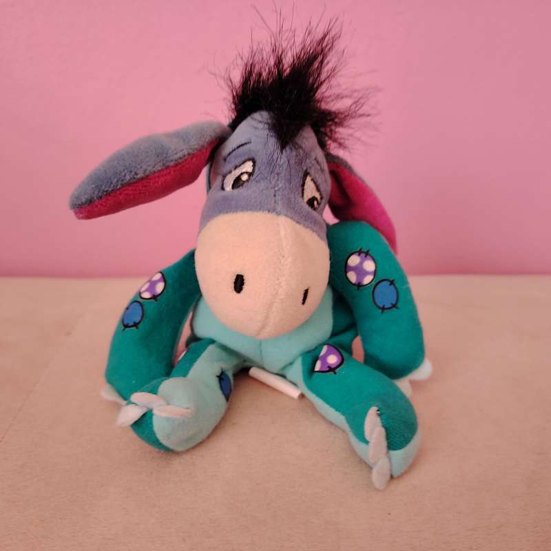 Disney Store Eeyore Dinosaur Mini Bean Bag Plush