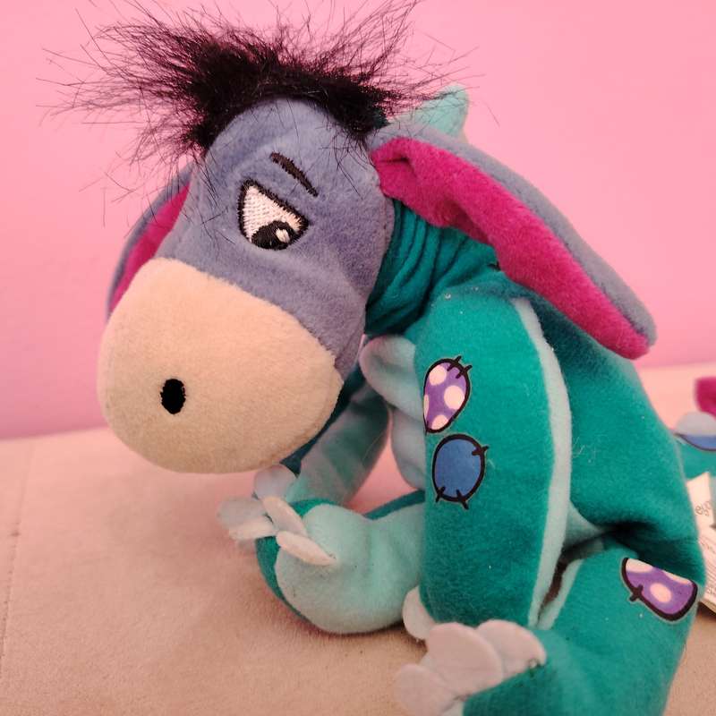 Disney Store Eeyore Dinosaur Mini Bean Bag Plush