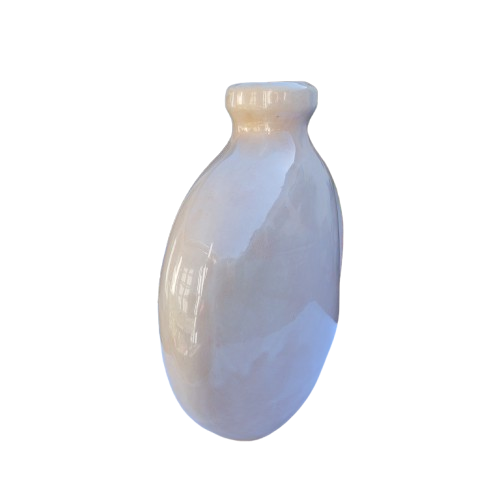 Huge cream glazed bottle vase could be converted into a lamp base