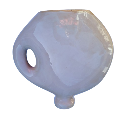 Huge cream glazed bottle vase could be converted into a lamp base