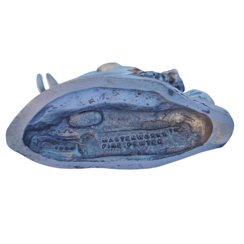 Masterworks Peter Sedlow Pewter Dolphin Clock