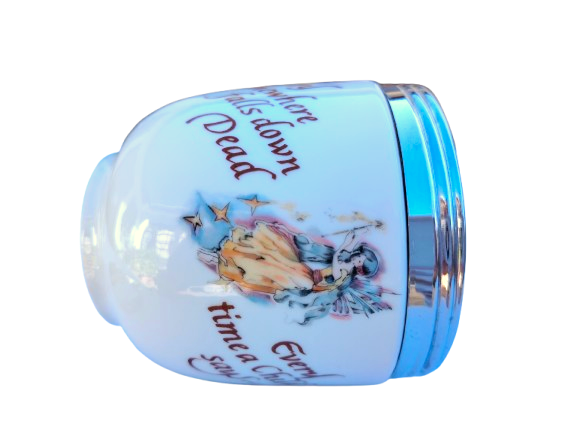 A rare Royal Worcester Fairy maxime egg coddler in the Peter Pan design