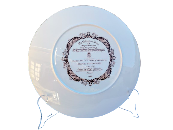 Royal Worcester Exotic Butterflies display plate