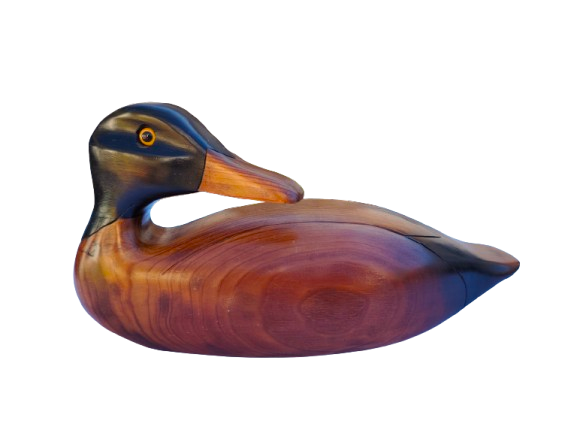 Feathers of Knysna carved and hand painted Antique Duck
